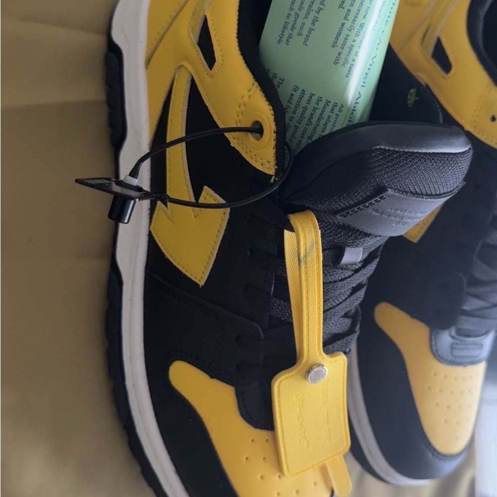 Black and Yellow Sneakers